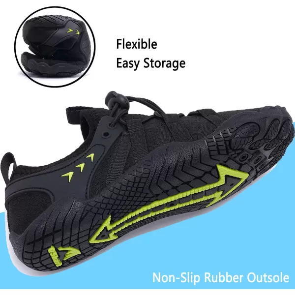 Quickshark Kids Water Shoes Boys Girls Barefoot Aqua Socks Outdoor Indoor Quick Dry Sandals Lightweight Slip On Walking Sneakers for Beach Pool Swim Little KidBig Kid9black
