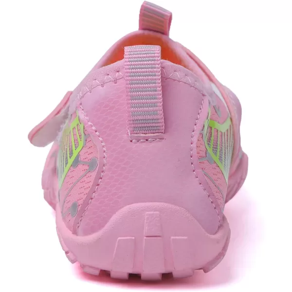 Quickshark Kids Water Shoes Boys Girls Barefoot Aqua Socks Outdoor Indoor Quick Dry Sandals Lightweight Slip On Walking Sneakers for Beach Pool Swim Little KidBig Kid7pink