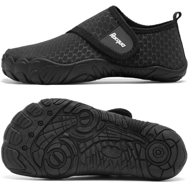 Racqua Boys Kids Water Shoes Girls NonSlip Swim Beach Sports Pool Breathable Shoes Quick Dry Lightweight Outdoor Aqua ShoesLittle KidBig KidWzk168black