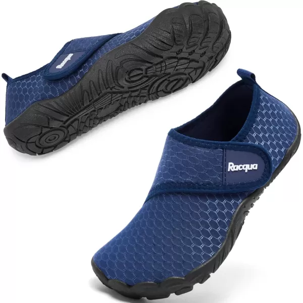 Racqua Boys Kids Water Shoes Girls NonSlip Swim Beach Sports Pool Breathable Shoes Quick Dry Lightweight Outdoor Aqua ShoesLittle KidBig KidWzk168navy