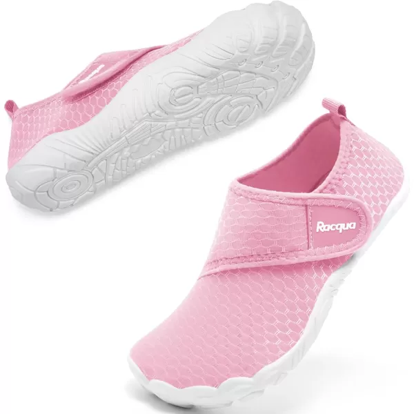 Racqua Boys Kids Water Shoes Girls NonSlip Swim Beach Sports Pool Breathable Shoes Quick Dry Lightweight Outdoor Aqua ShoesLittle KidBig KidWzk168pink