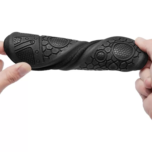 Racqua Men ampamp Women Water Shoes Barefoot QuickDry Beach Swim Yoga SocksBd104black