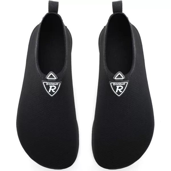Racqua Men ampamp Women Water Shoes Barefoot QuickDry Beach Swim Yoga SocksBd104black