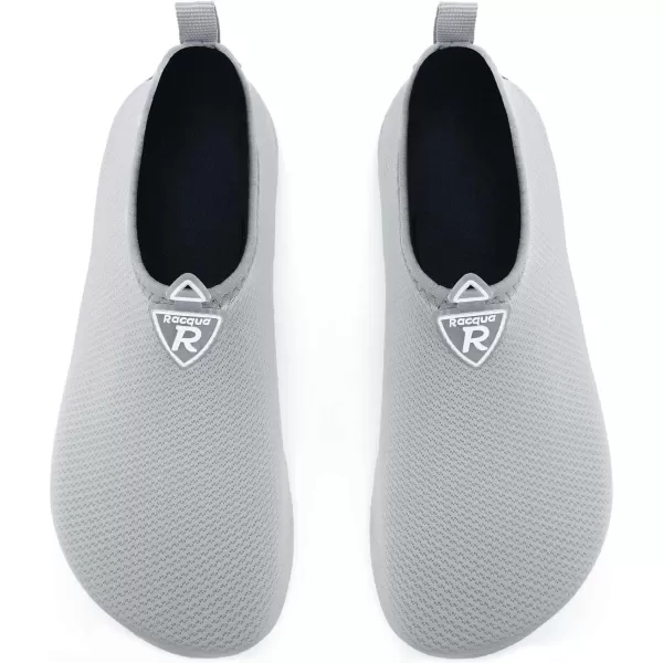 Racqua Men ampamp Women Water Shoes Barefoot QuickDry Beach Swim Yoga SocksBd104grey