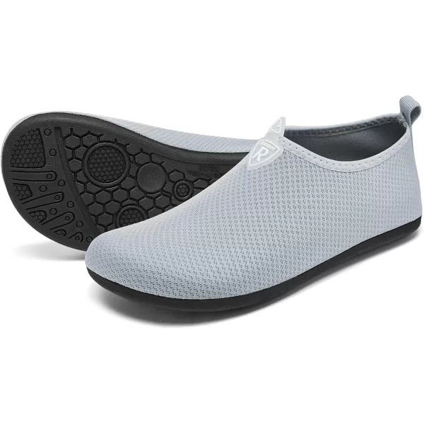 Racqua Men ampamp Women Water Shoes Barefoot QuickDry Beach Swim Yoga SocksBd104grey