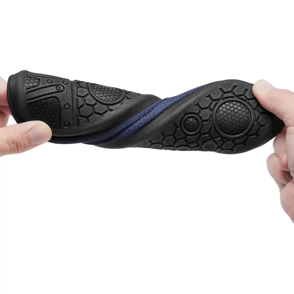 Racqua Men ampamp Women Water Shoes Barefoot QuickDry Beach Swim Yoga SocksBd104mnavy