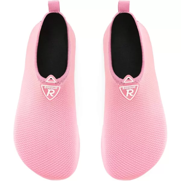 Racqua Men ampamp Women Water Shoes Barefoot QuickDry Beach Swim Yoga SocksBd104pink
