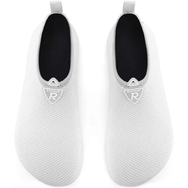 Racqua Men ampamp Women Water Shoes Barefoot QuickDry Beach Swim Yoga SocksBd104white