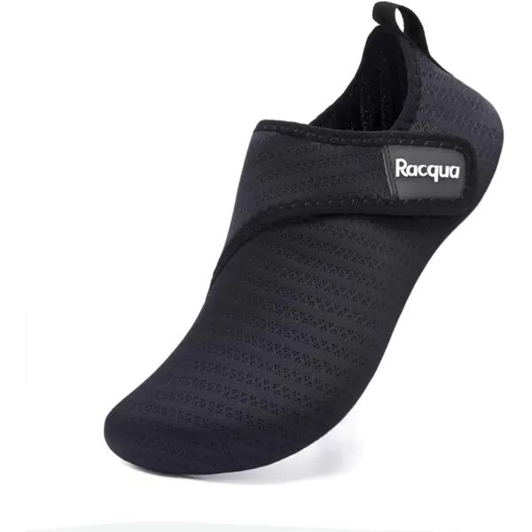 Racqua Men ampamp Women Water Shoes Barefoot QuickDry Beach Swim Yoga SocksBd108mblack