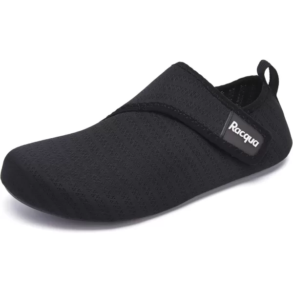 Racqua Men ampamp Women Water Shoes Barefoot QuickDry Beach Swim Yoga SocksBd108mblack