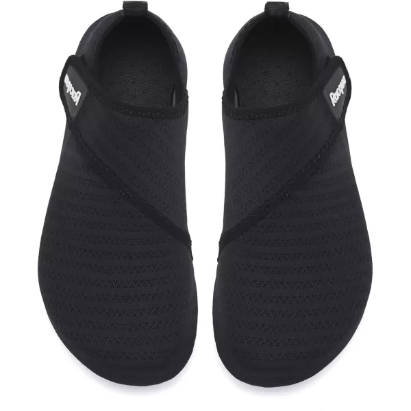 Racqua Men ampamp Women Water Shoes Barefoot QuickDry Beach Swim Yoga SocksBd108mblack