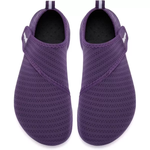 Racqua Men ampamp Women Water Shoes Barefoot QuickDry Beach Swim Yoga SocksBd108wpurple