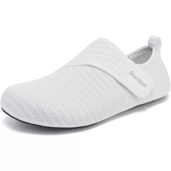 Racqua Men ampamp Women Water Shoes Barefoot QuickDry Beach Swim Yoga SocksBd108wwhite