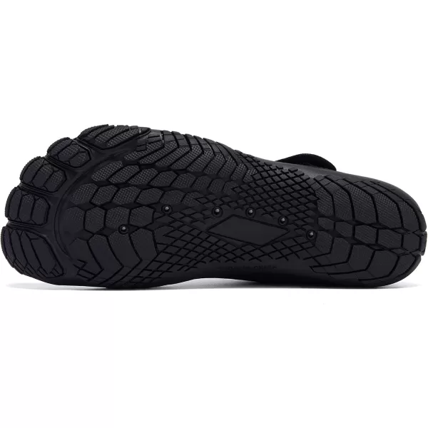 Racqua Mens Womens SlipOn Water Shoes Quick Dry Barefoot Lightweight Aqua Shoes Beach Swim Pool Hiking Sport ShoesWz117mblack
