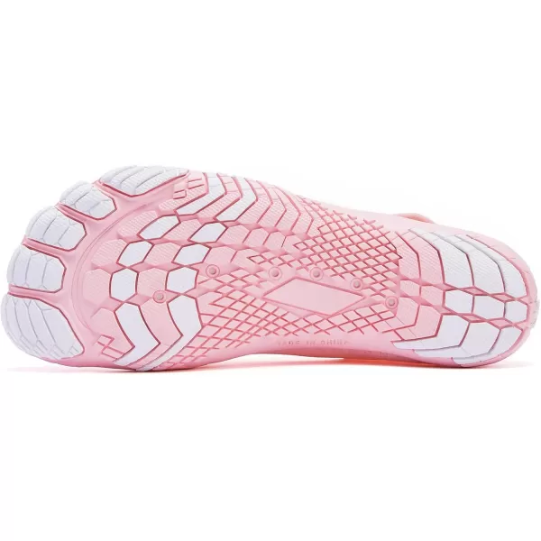 Racqua Mens Womens SlipOn Water Shoes Quick Dry Barefoot Lightweight Aqua Shoes Beach Swim Pool Hiking Sport ShoesWz117wpink