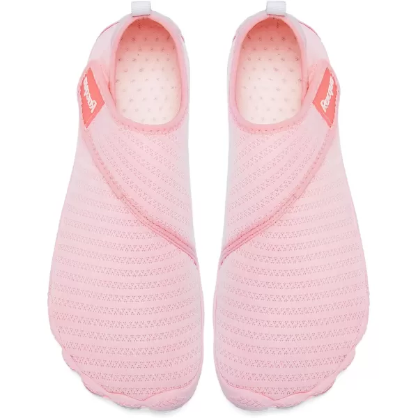Racqua Mens Womens SlipOn Water Shoes Quick Dry Barefoot Lightweight Aqua Shoes Beach Swim Pool Hiking Sport ShoesWz117wpink