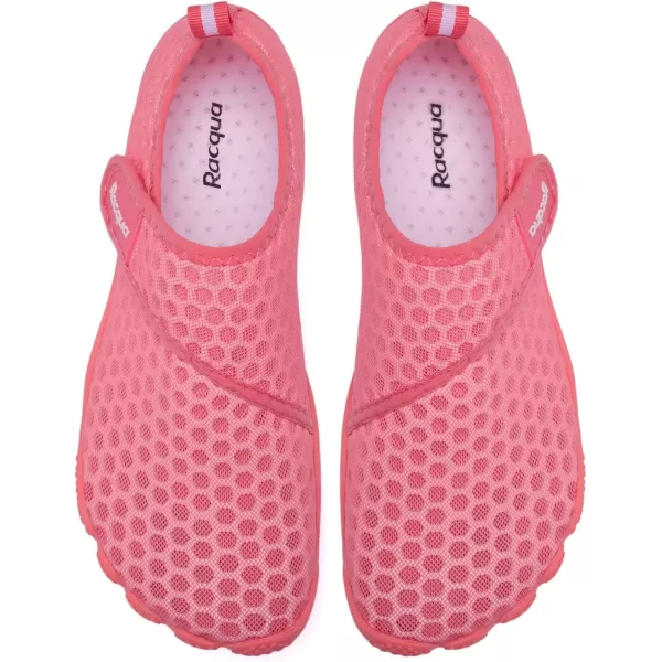 Racqua Mens Womens SlipOn Water Shoes Quick Dry Barefoot Lightweight Aqua Shoes Beach Swim Pool Hiking Sport ShoesWz118wred