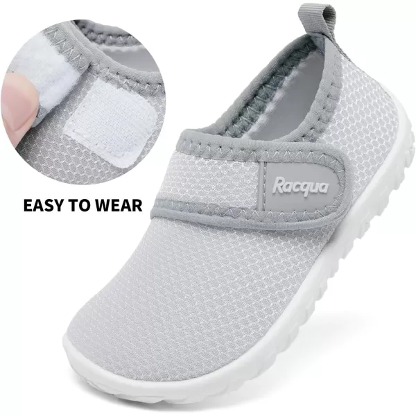 Racqua Toddler Baby Water Shoes Swimming Slip On Shoes for Kids Boys GirlsBabyToddlerHdk1607tgrey