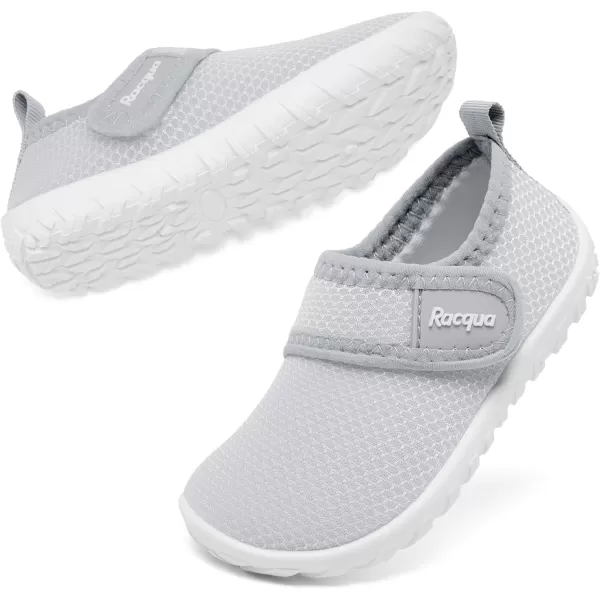 Racqua Toddler Baby Water Shoes Swimming Slip On Shoes for Kids Boys GirlsBabyToddlerHdk1607tgrey