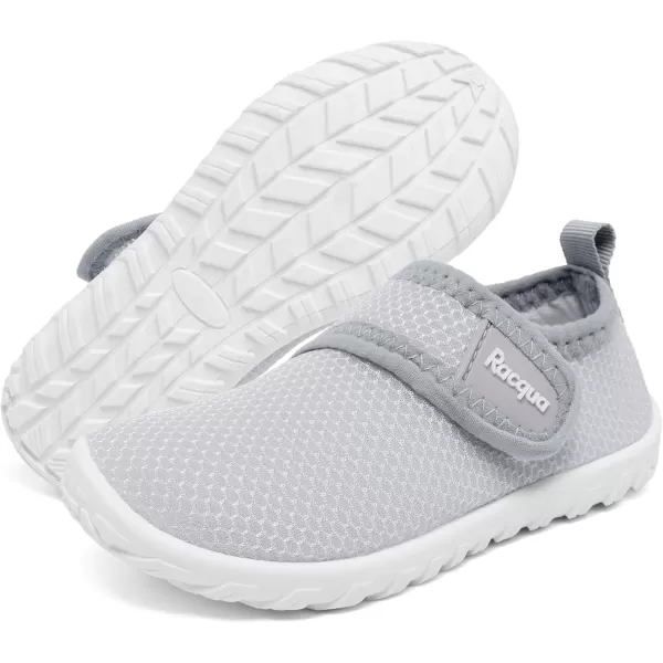 Racqua Toddler Baby Water Shoes Swimming Slip On Shoes for Kids Boys GirlsBabyToddlerHdk1607tgrey