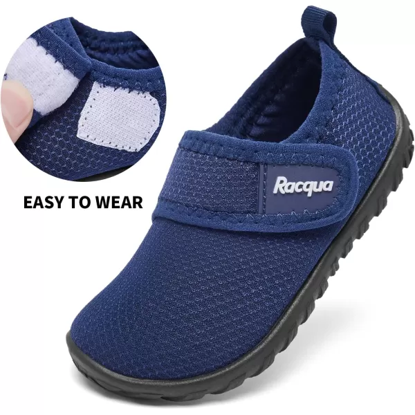 Racqua Toddler Baby Water Shoes Swimming Slip On Shoes for Kids Boys GirlsBabyToddlerHdk1607tnavy