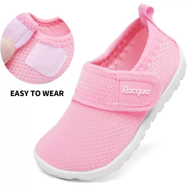 Racqua Toddler Baby Water Shoes Swimming Slip On Shoes for Kids Boys GirlsBabyToddlerHdk1607tpink