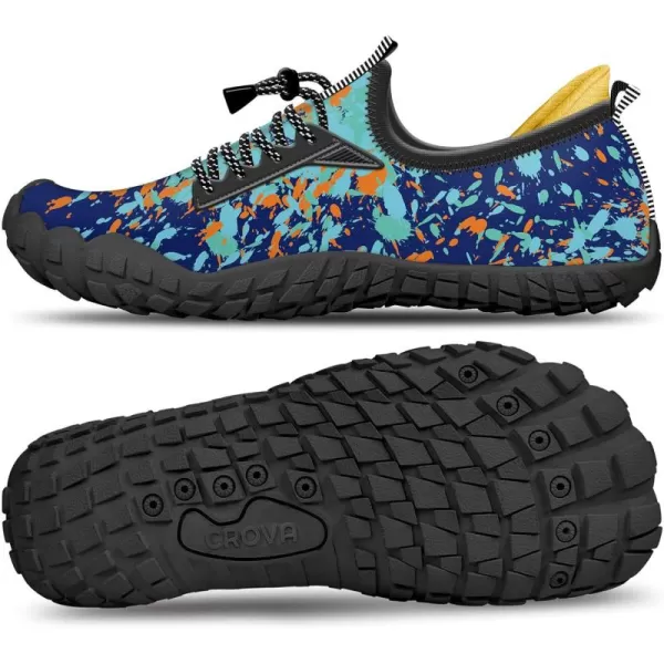 Builtin Heel Grips Water Shoes for Kids Girls Boys Hiking Wide Barefoot Swim Beach Pool Big KidMagic Blue