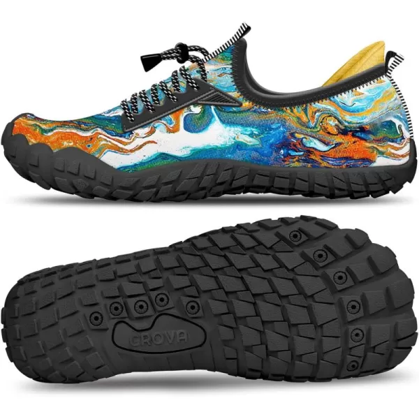 Builtin Heel Grips Water Shoes for Kids Girls Boys Hiking Wide Barefoot Swim Beach Pool Big KidVolcanic Lava