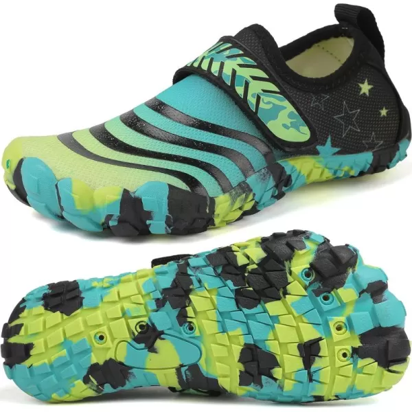 Quickshark Kids Water Shoes Boys Girls Barefoot Aqua Socks Outdoor Indoor Quick Dry Sandals Lightweight Slip On Walking Sneakers for Beach Pool Swim Little KidBig Kid11black