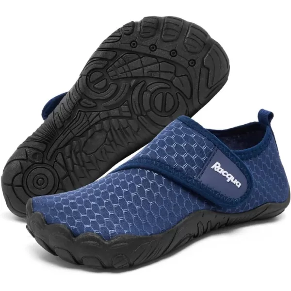 Racqua Boys Kids Water Shoes Girls NonSlip Swim Beach Sports Pool Breathable Shoes Quick Dry Lightweight Outdoor Aqua ShoesLittle KidBig KidWzk168navy