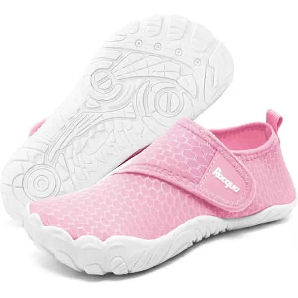 Racqua Boys Kids Water Shoes Girls NonSlip Swim Beach Sports Pool Breathable Shoes Quick Dry Lightweight Outdoor Aqua ShoesLittle KidBig KidWzk168pink