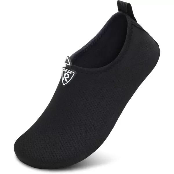 Racqua Men ampamp Women Water Shoes Barefoot QuickDry Beach Swim Yoga SocksBd104black