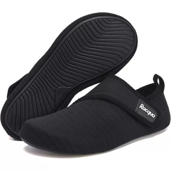 Racqua Men ampamp Women Water Shoes Barefoot QuickDry Beach Swim Yoga SocksBd108mblack