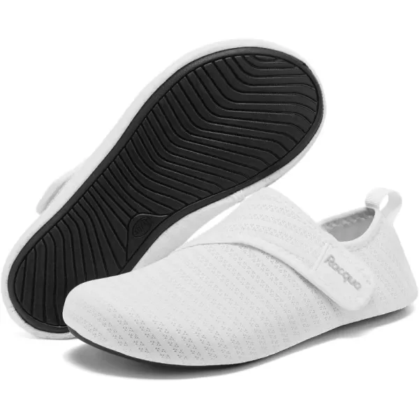 Racqua Men ampamp Women Water Shoes Barefoot QuickDry Beach Swim Yoga SocksBd108wwhite