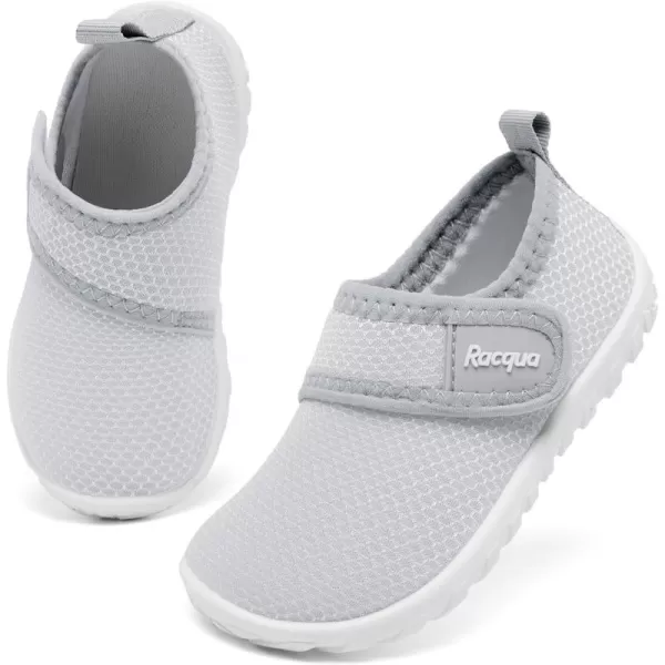 Racqua Toddler Baby Water Shoes Swimming Slip On Shoes for Kids Boys GirlsBabyToddlerHdk1607tgrey