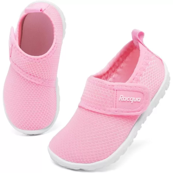 Racqua Toddler Baby Water Shoes Swimming Slip On Shoes for Kids Boys GirlsBabyToddlerHdk1607tpink