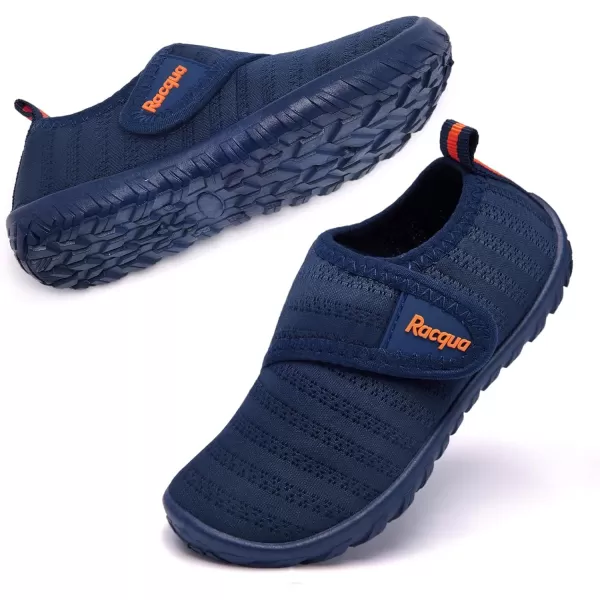 Racqua Baby Todder Water Shoes Boys Girls Quick Dry Barefoot Shoes NonSlip Swim Pool Aqua ShoesBabyToddlerBlueOrange