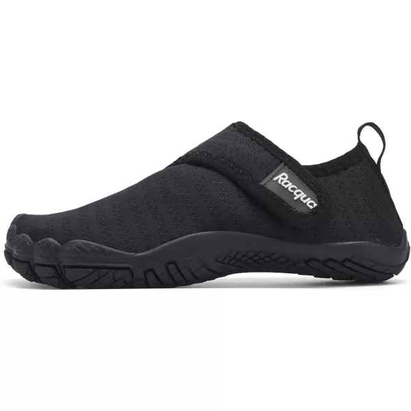 Racqua Boys Girls Kids Toddler Water Shoes Quick Dry Barefoot Lightweight Pool Swim Beach Sport Aqua ShoesToddlerLittle KidBig KidWzk163bblack