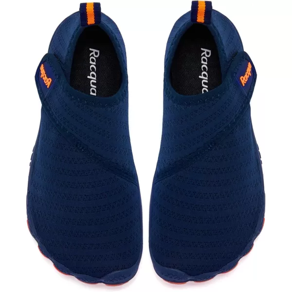 Racqua Boys Girls Kids Toddler Water Shoes Quick Dry Barefoot Lightweight Pool Swim Beach Sport Aqua ShoesToddlerLittle KidBig KidWzk163bblueOrange