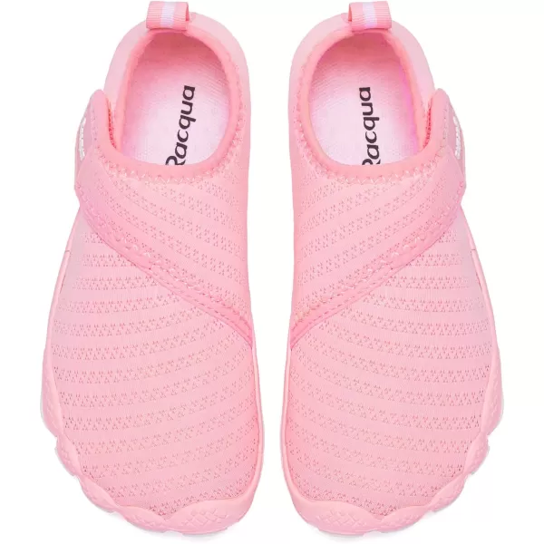 Racqua Boys Girls Kids Toddler Water Shoes Quick Dry Barefoot Lightweight Pool Swim Beach Sport Aqua ShoesToddlerLittle KidBig KidWzk163gpink