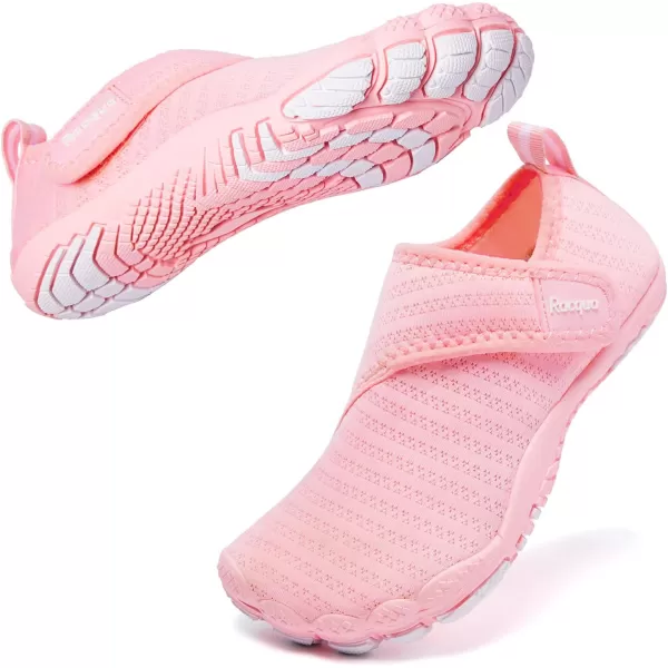 Racqua Boys Girls Kids Toddler Water Shoes Quick Dry Barefoot Lightweight Pool Swim Beach Sport Aqua ShoesToddlerLittle KidBig KidWzk163gpink