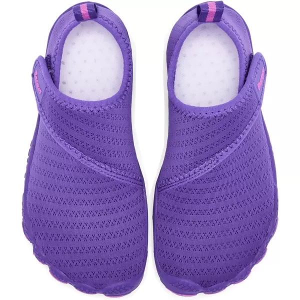 Racqua Boys Girls Kids Toddler Water Shoes Quick Dry Barefoot Lightweight Pool Swim Beach Sport Aqua ShoesToddlerLittle KidBig KidWzk163gpurple