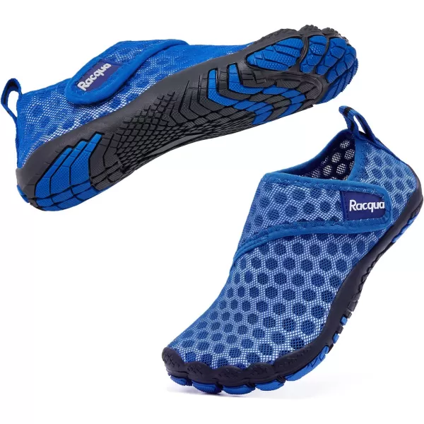 Racqua Boys Girls Kids Toddler Water Shoes Quick Dry Barefoot Lightweight Pool Swim Beach Sport Aqua ShoesToddlerLittle KidBig KidWzk164bblue