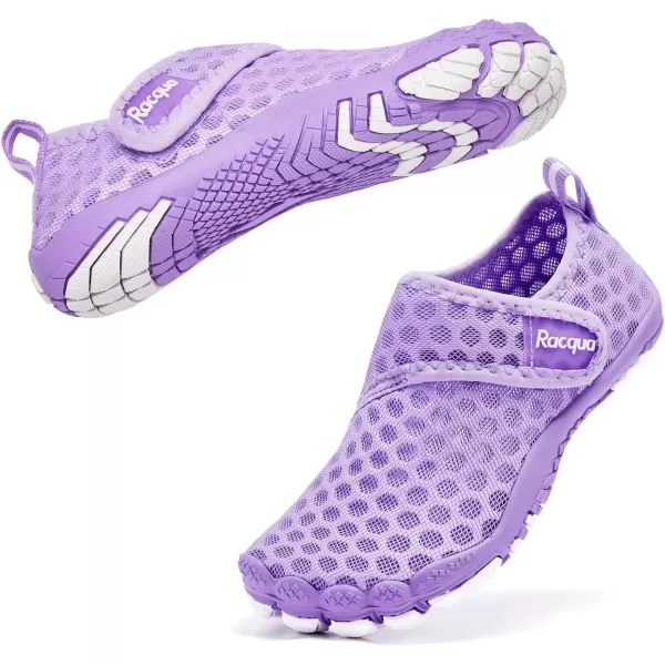 Racqua Boys Girls Kids Toddler Water Shoes Quick Dry Barefoot Lightweight Pool Swim Beach Sport Aqua ShoesToddlerLittle KidBig KidWzk164gviolet