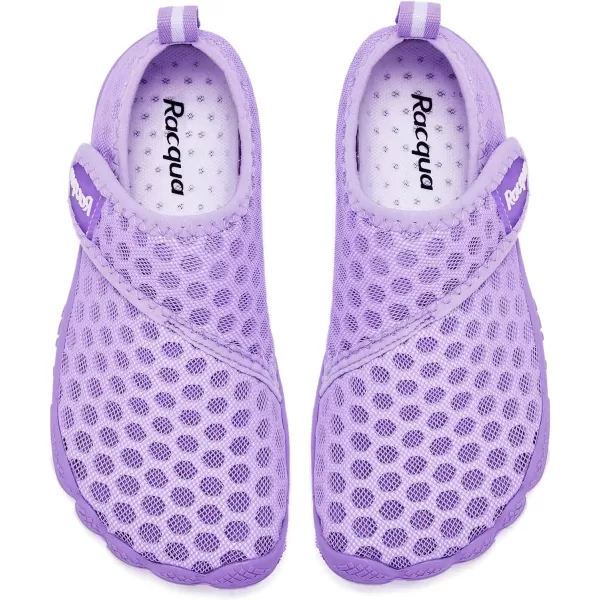 Racqua Boys Girls Kids Toddler Water Shoes Quick Dry Barefoot Lightweight Pool Swim Beach Sport Aqua ShoesToddlerLittle KidBig KidWzk164gviolet