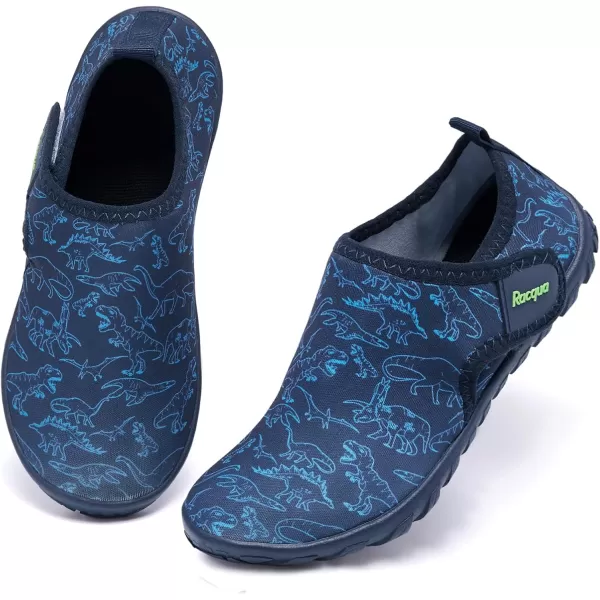 Racqua Boys Girls Kids Water Shoes Barefoot Swim Quick Dry Lightweight Sport Aqua ShoesLittle KidBig KidHdk1602dinosaur