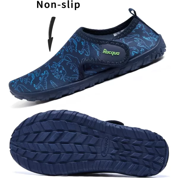 Racqua Boys Girls Kids Water Shoes Barefoot Swim Quick Dry Lightweight Sport Aqua ShoesLittle KidBig KidHdk1602dinosaur