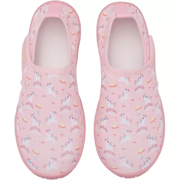 Racqua Boys Girls Kids Water Shoes Barefoot Swim Quick Dry Lightweight Sport Aqua ShoesLittle KidBig KidHdk1602unicorn