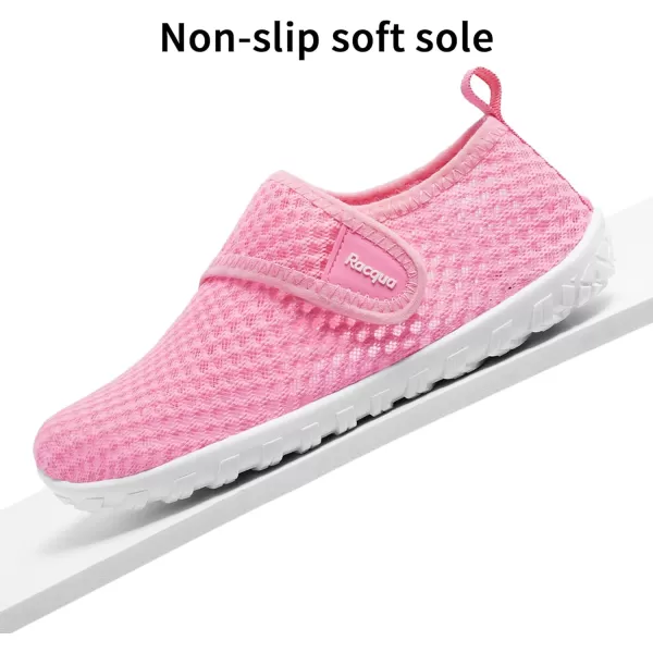 Racqua Boys Girls Kids Water Shoes Barefoot Swim Quick Dry Lightweight Sport Aqua ShoesLittle KidBig KidHdk1605pink