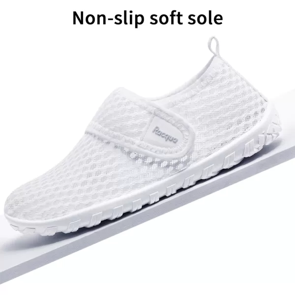 Racqua Boys Girls Kids Water Shoes Barefoot Swim Quick Dry Lightweight Sport Aqua ShoesLittle KidBig KidHdk1605white